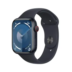 Apple Watch Series 9 (GPS   Cellular) - Caja de aluminio en color medianoche de 45 mm - Correa deportiva color medianoche - Talla S/M
