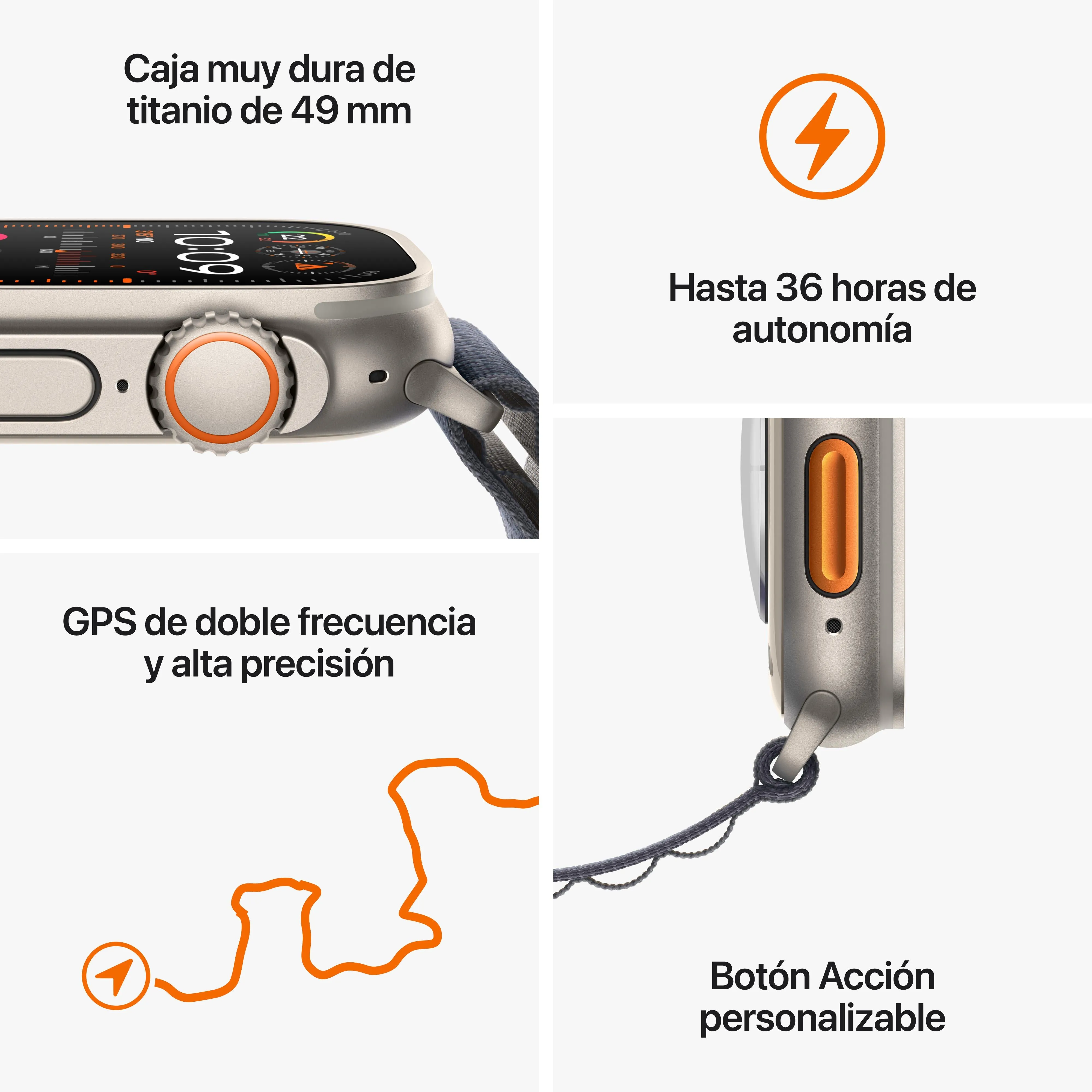 Apple Watch Ultra 2 (GPS   Cellular) - Caja de titanio de 49 mm - Correa Loop Alpine verde oliva - Talla S