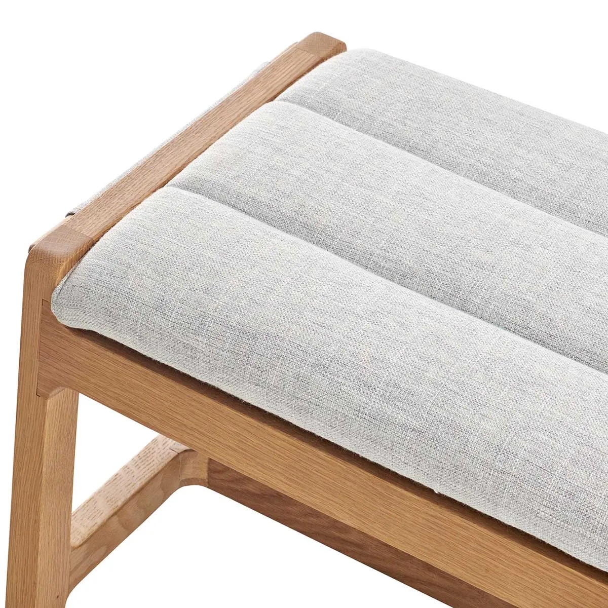 Aura Fabric Bench (Oak)