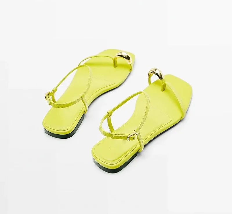Chic Square-Toe Flats for Women