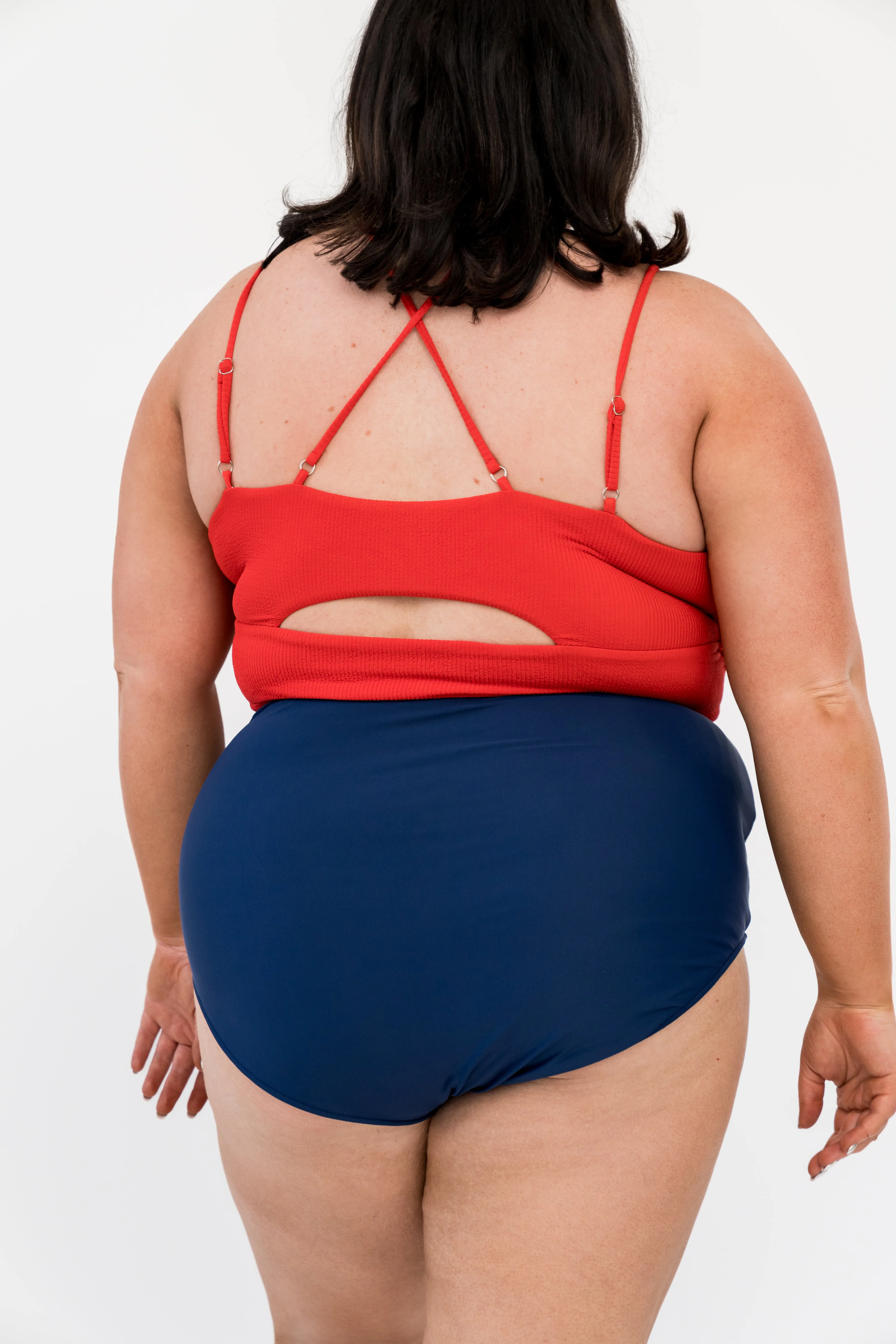 High Rise Barefoot Bottom | Navy