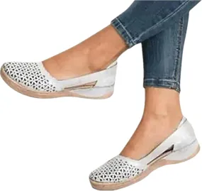 Ladmiple Sneakers For Women Slip On Low Top Fashion Dressy Casual Summer Comfort Non Slip Walking Shoes Flats Loafers