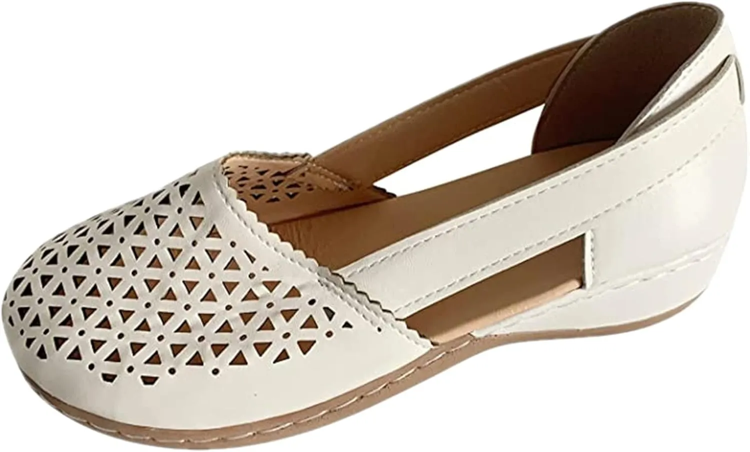 Ladmiple Sneakers For Women Slip On Low Top Fashion Dressy Casual Summer Comfort Non Slip Walking Shoes Flats Loafers