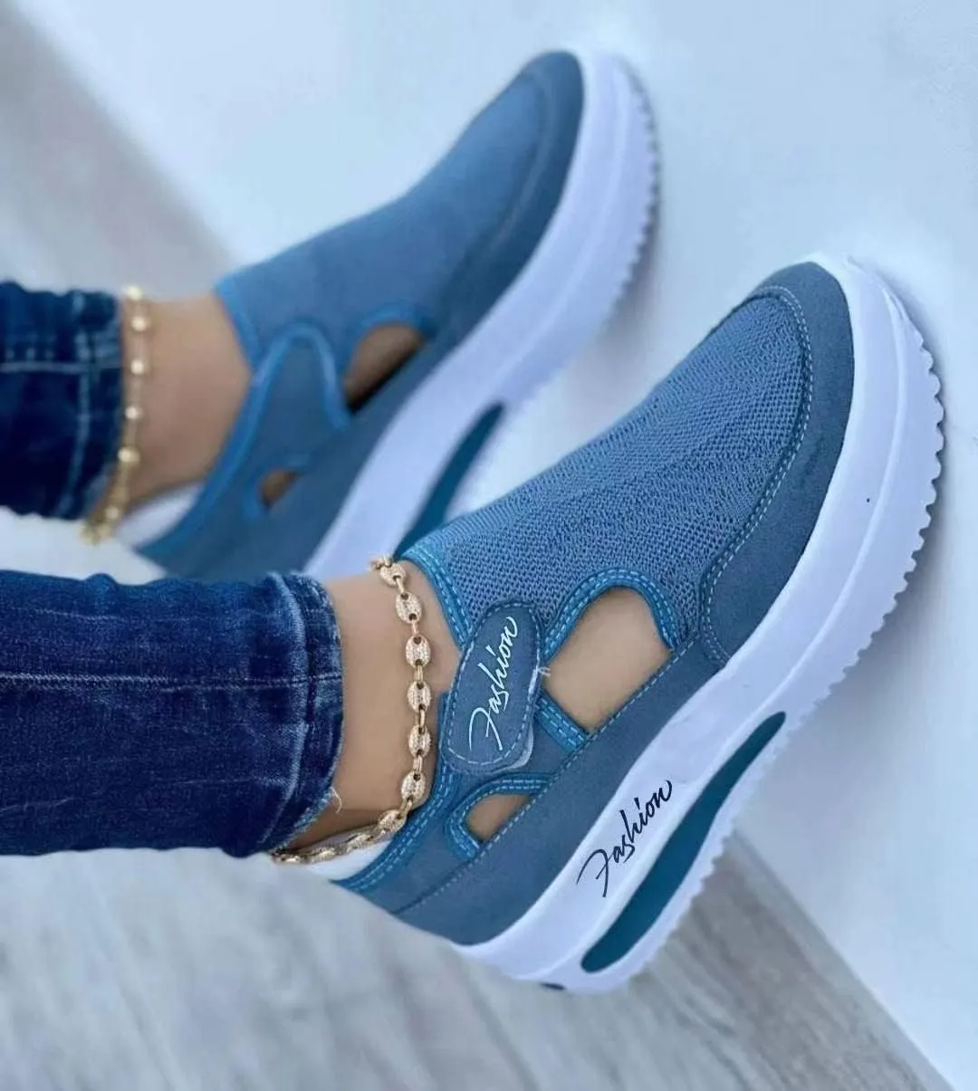 Ladmiple Sneakers For Women Slip On Wide Width Loafers Canvas Shoes Fashion Dressy Casual Summer Flats Walking Sneakers