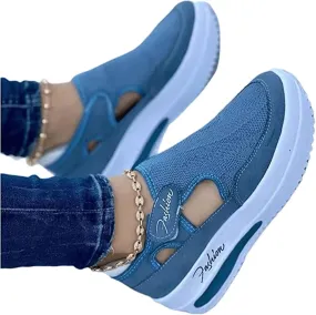 Ladmiple Sneakers For Women Slip On Wide Width Loafers Canvas Shoes Fashion Dressy Casual Summer Flats Walking Sneakers
