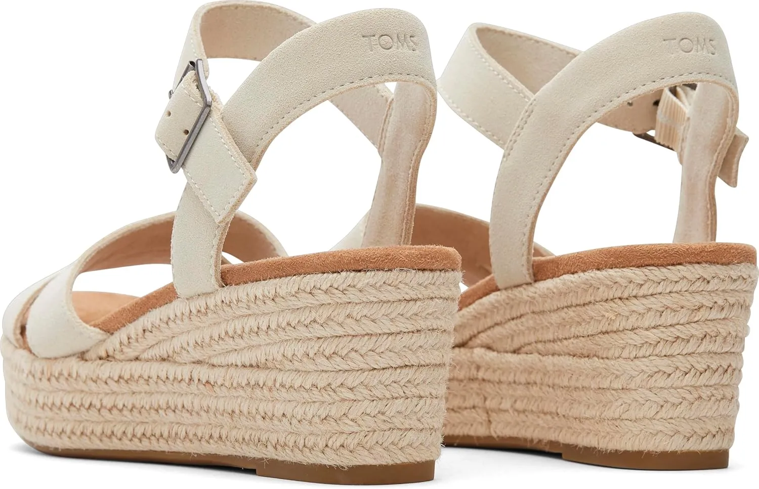 TOMS Womens Audrey Espadrille Athletic Sandals Casual Mid Heel 2-3"