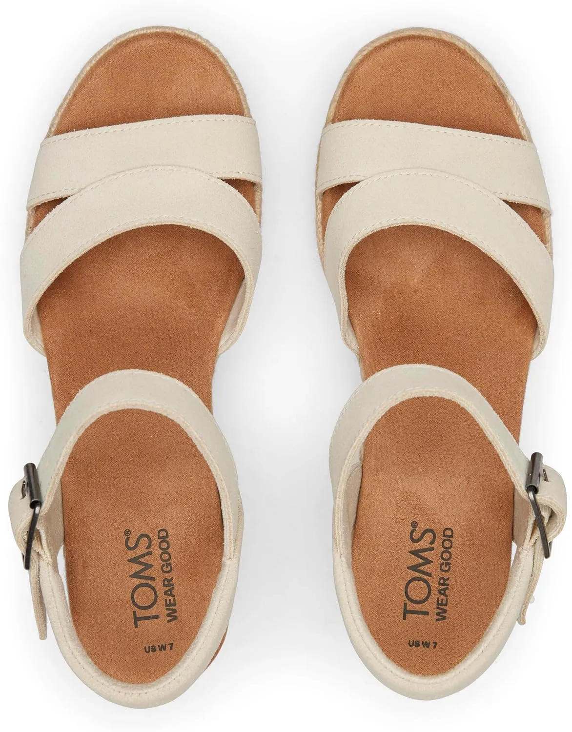 TOMS Womens Audrey Espadrille Athletic Sandals Casual Mid Heel 2-3"