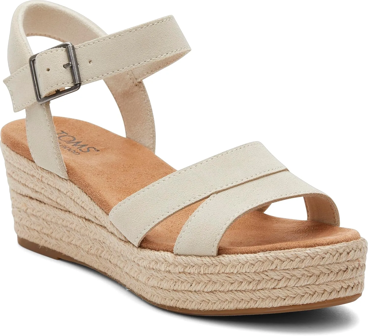 TOMS Womens Audrey Espadrille Athletic Sandals Casual Mid Heel 2-3"