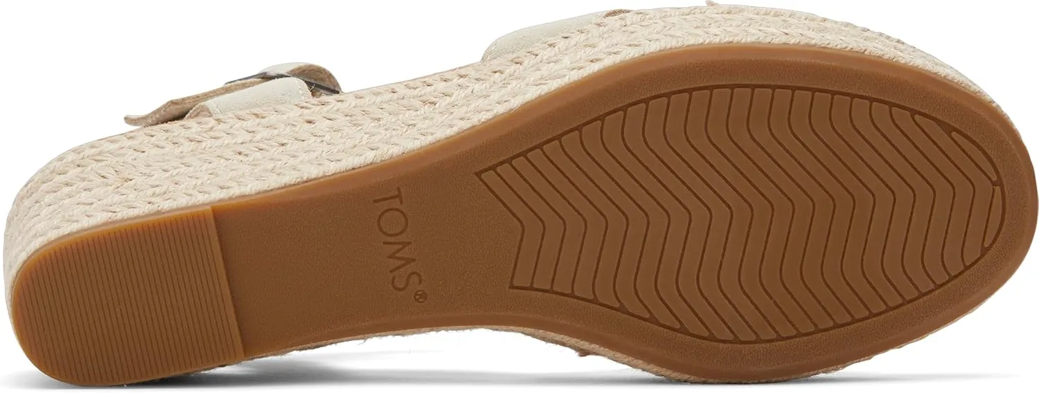 TOMS Womens Audrey Espadrille Athletic Sandals Casual Mid Heel 2-3"