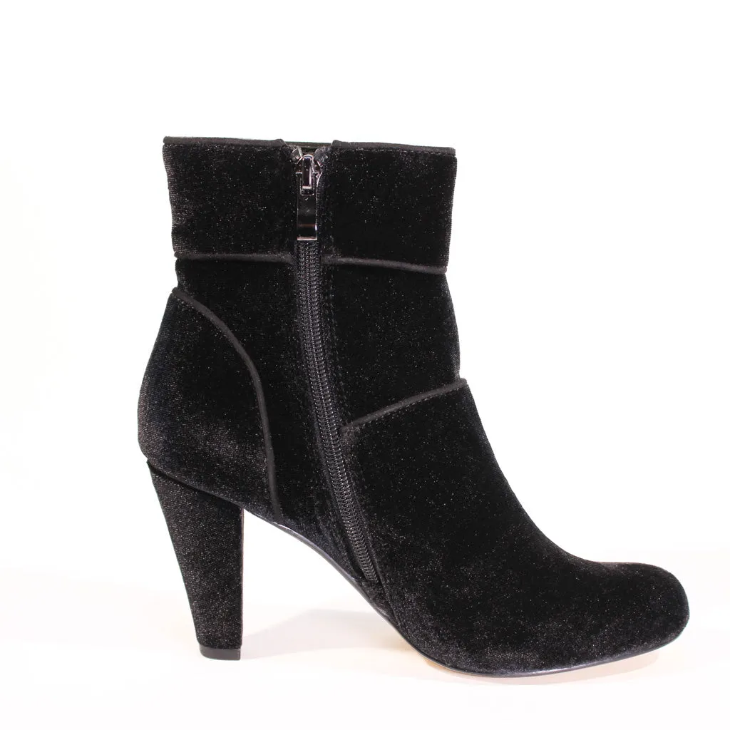 Topaz Velvet Booties
